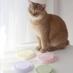 350ml Hanging Silicone Feeding Bowl for Cats Pet Portable Foldable Bowl Feeder Dish Bowl Portable Cats Water Food Container
