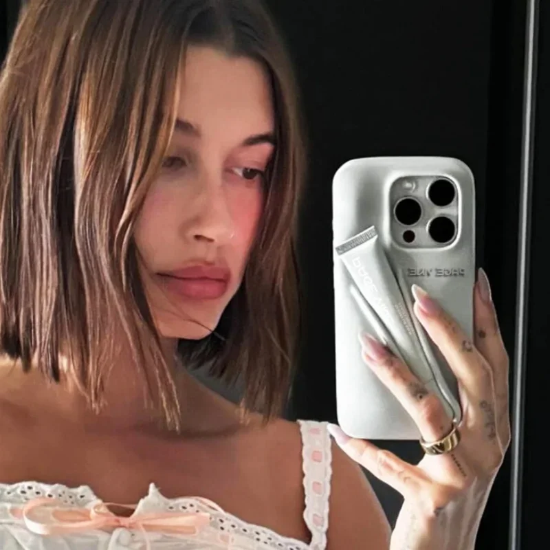 

Mirror Plump Lips Glossy Lip Glaze For Phone Case Built-In Lipgloss Sexy Moisturizing Transparent Long Lasting Lip Tint
