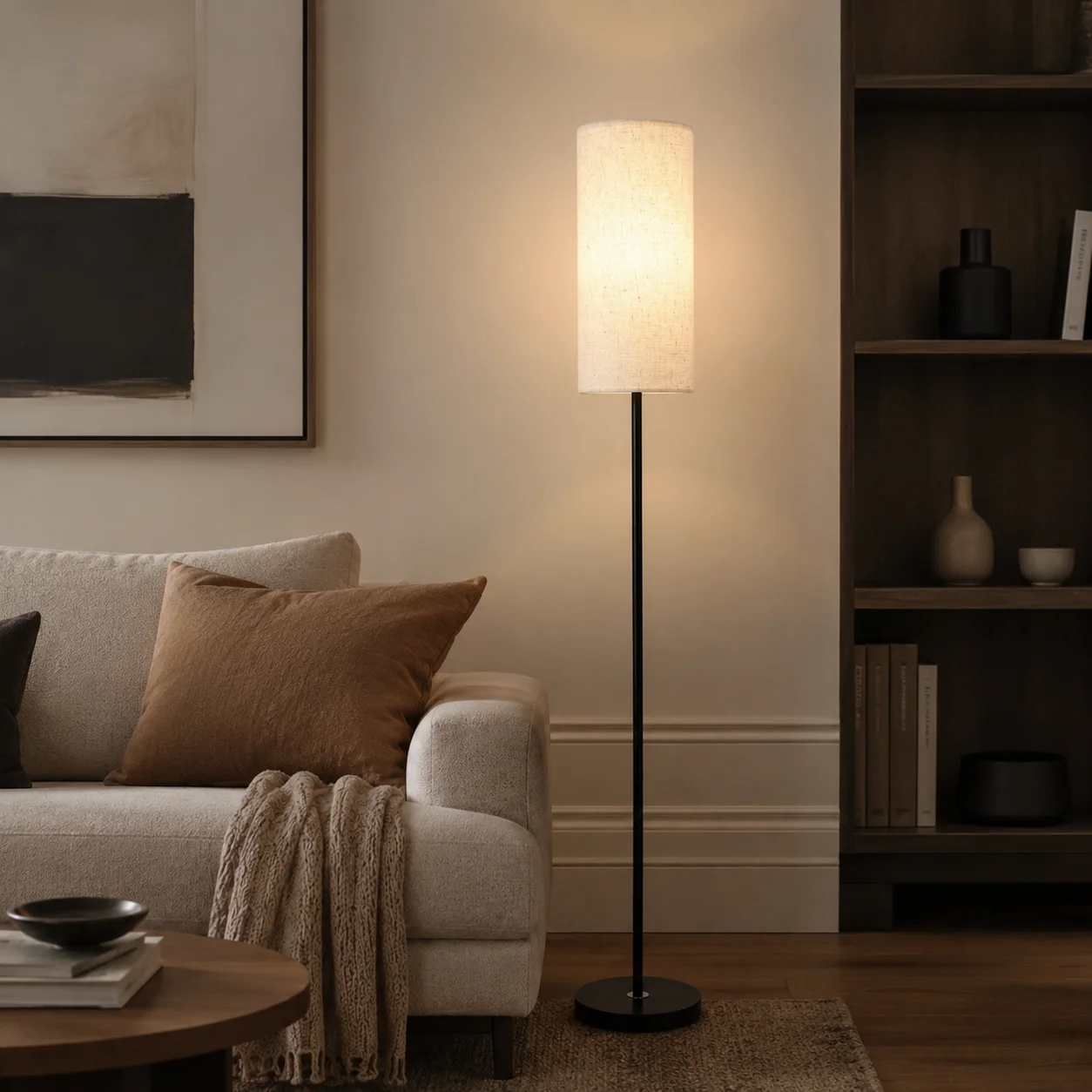 Zen Style Decor Floor Lamp, Minimalist Light Luxury Table Lamp, Versatile Ambient Lighting for Living Room Bedroom Bedside Deco