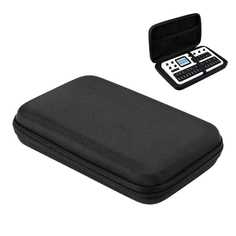 For M-VAVE FM001 EVA Protective Storage Bag Hard Shell Zipper Pouch Oxford Cloth Case For Mini Keyboard Synthesizer Cables