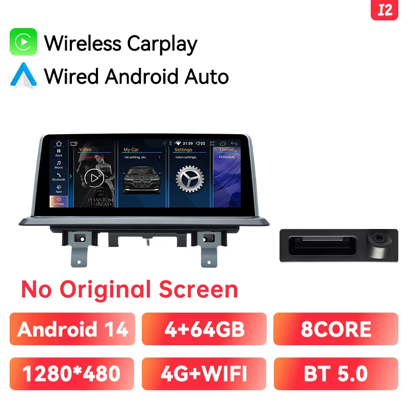 Ai Stem Draadloze Carplay Autoradio Multimedia Voor Bmw 1 Serie E81 E82 E87 E88 2005-2012 Dsp Gps 8 Core 6 + 128 Gb Gps Autoradio