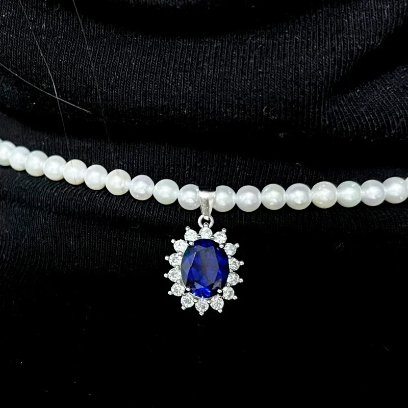 Laborgezüchteter Cobalt Spine Ovalschliff Blauer Dämonenfarbener DIY-Schmuck zum Selbermachen, Ring, Halskette, Ohrringe, Hauptmaterialien, Zertifikat – Detail 10