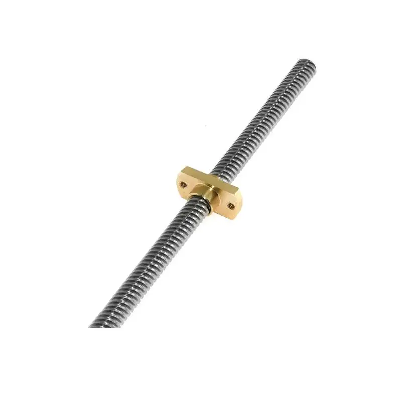1pc T8 Copper Flange H Nut 2mm Pitch 8mm Lead High Precision Fits T8 Trapezoidal Lead Screw for 3D Printing Upgrade Projects