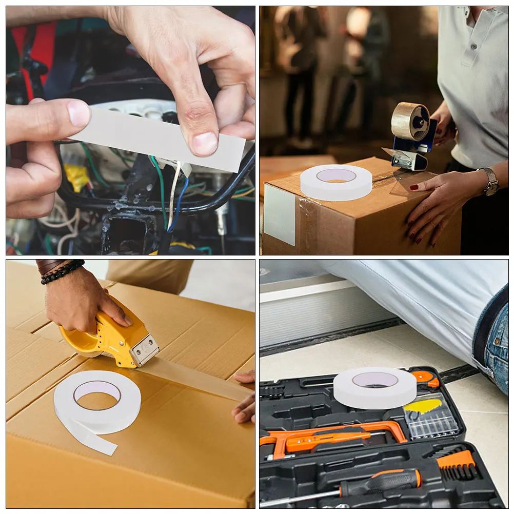 

2 Rolls Foam Sponge Double Sided Tape Heavy Duty Strong Adhesion Shock Absorption Gap Filling Mounting Craft Office for Cotton