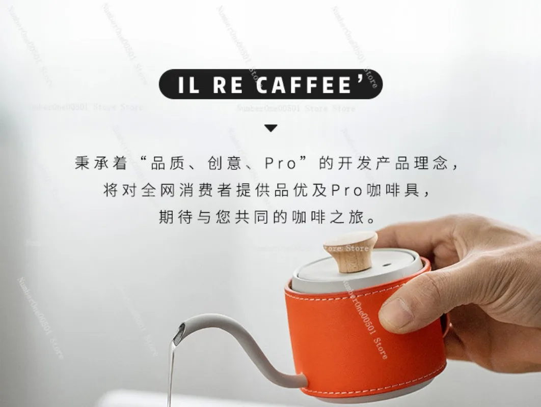 DG-XQMN Cute Q Gooseneck Kettle Hand Drip Coffee Pot for Home view 4