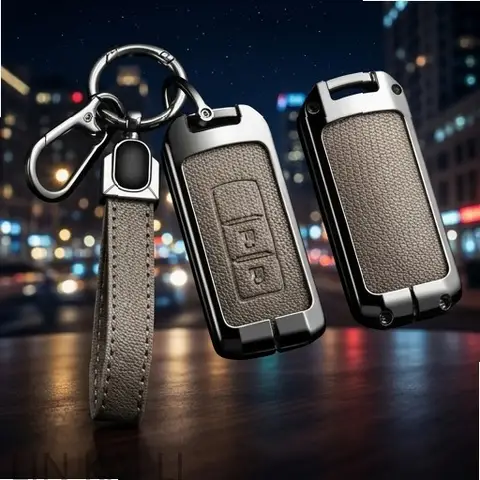 For MITSUBISHI Ralliart OUTLANDER Lancer EX ASX Colt Grandis Pajero Sport Suitable Metal Car Key Case Cover Protect Accessories