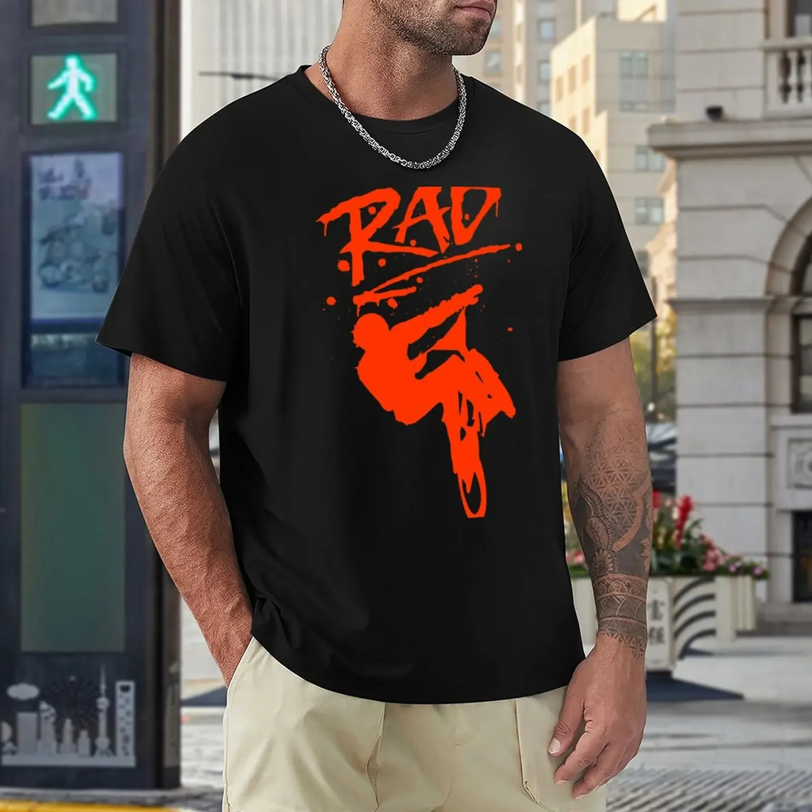 RAD Red BMX Bike Graffiti - 80s Movie Radical T-Shirt summer clothes vintage vintage clothes custom t shirt mens plain t shirts