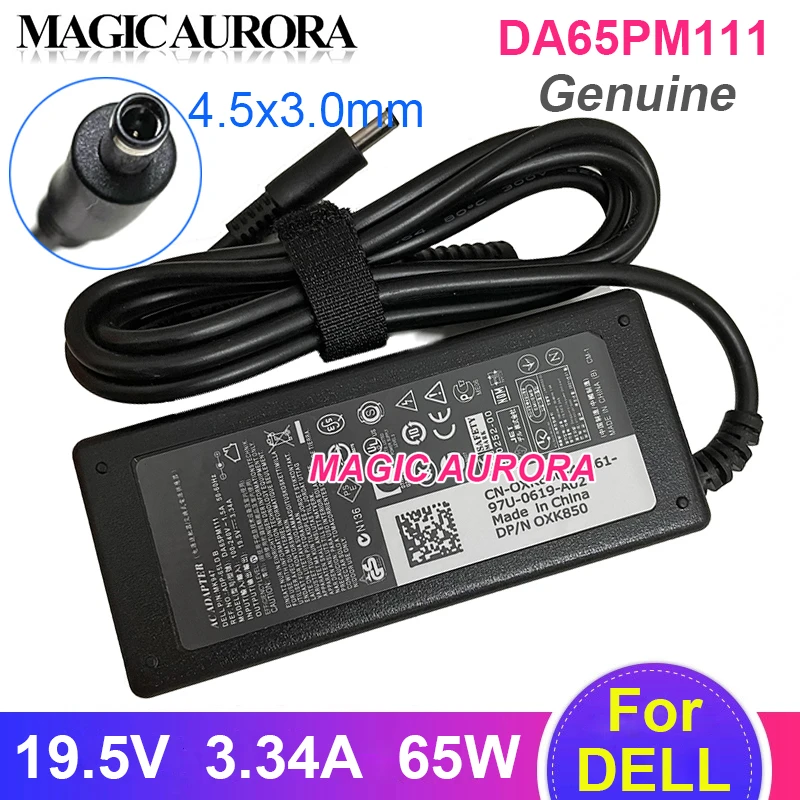 Genuine New DA90PM111 Power Adapter 19.5V 3.34A 65W For Vostro E5450 E5470 E5490 E6230 E6420 E7250 E7270 E7280 E7420 E6430 E7240