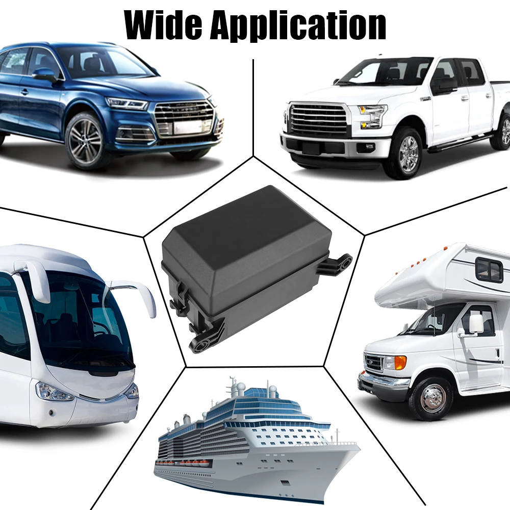 

6 11-контактный 12 В для автомобильного автомобиля, морского грузовика, прицепа, лодки, блок реле с предохранителями, 6 слотов, автоматический с 6-контактным реле и предохранителями ATC/ATO