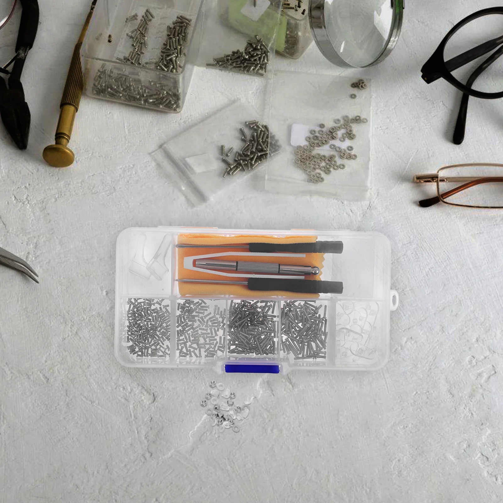 Eyeglass Repair Screwdriver Tools For Glasses Sunglasses Half-Rim Frames Watch Repair Hand Tool Kit