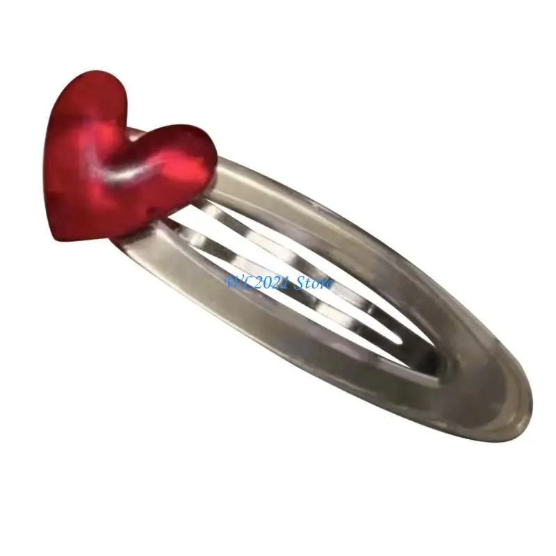 

G5GC Fashionable Love Heart Hair Clip, Hairpin for Girls Bangs Clip Headdress Hair Decoration Fashion Accessories Pieces