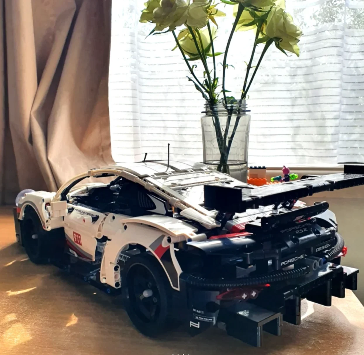 Technical Car Turbo White Cool Sports 911 Bricks RSR Compatible 42096 1580PCS Model Building Kits for Adults Gifts Toy for Boys