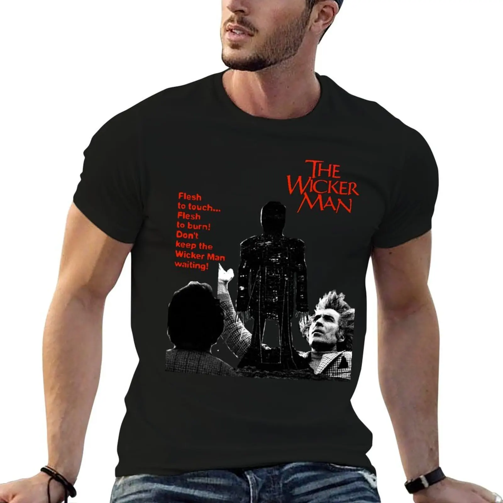 

cotton shirts (2) T-Shirt t tshirt wicker man the shirt man designer heavy cotton 100% t