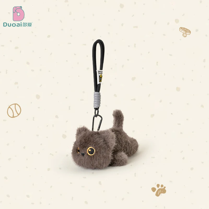 Cute Soft Cat Plush Toy Animals Keychain Cartoon Black Cat Pillow Siamese Kitten Lovely Stuffed Cat Toy Birthyday Girl Boy Gift