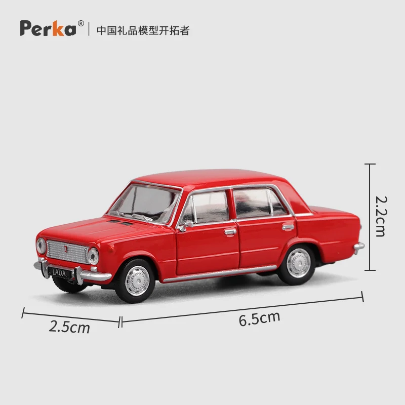 Perka 1/64 Classic Old Car The Former Soviet LADA2101 Car Alloy Motor Vehicle Diecast Metal Model Kids Xmas Gift Toys for Boys
