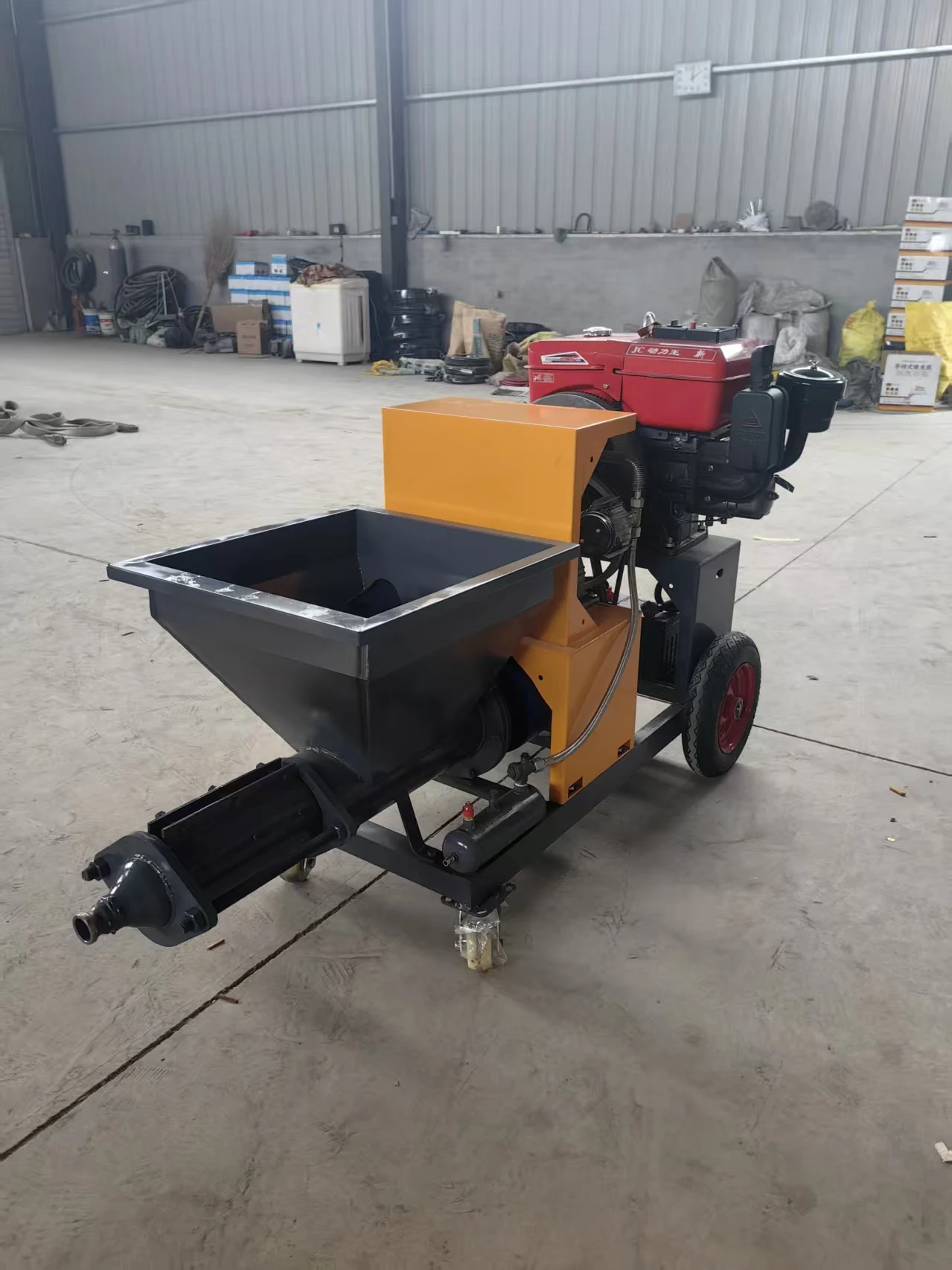 711 12hp Diesel Mortar Sprayer for Concrete and Cement Application Multifunctional High-Power Convenient  Efficient Construction