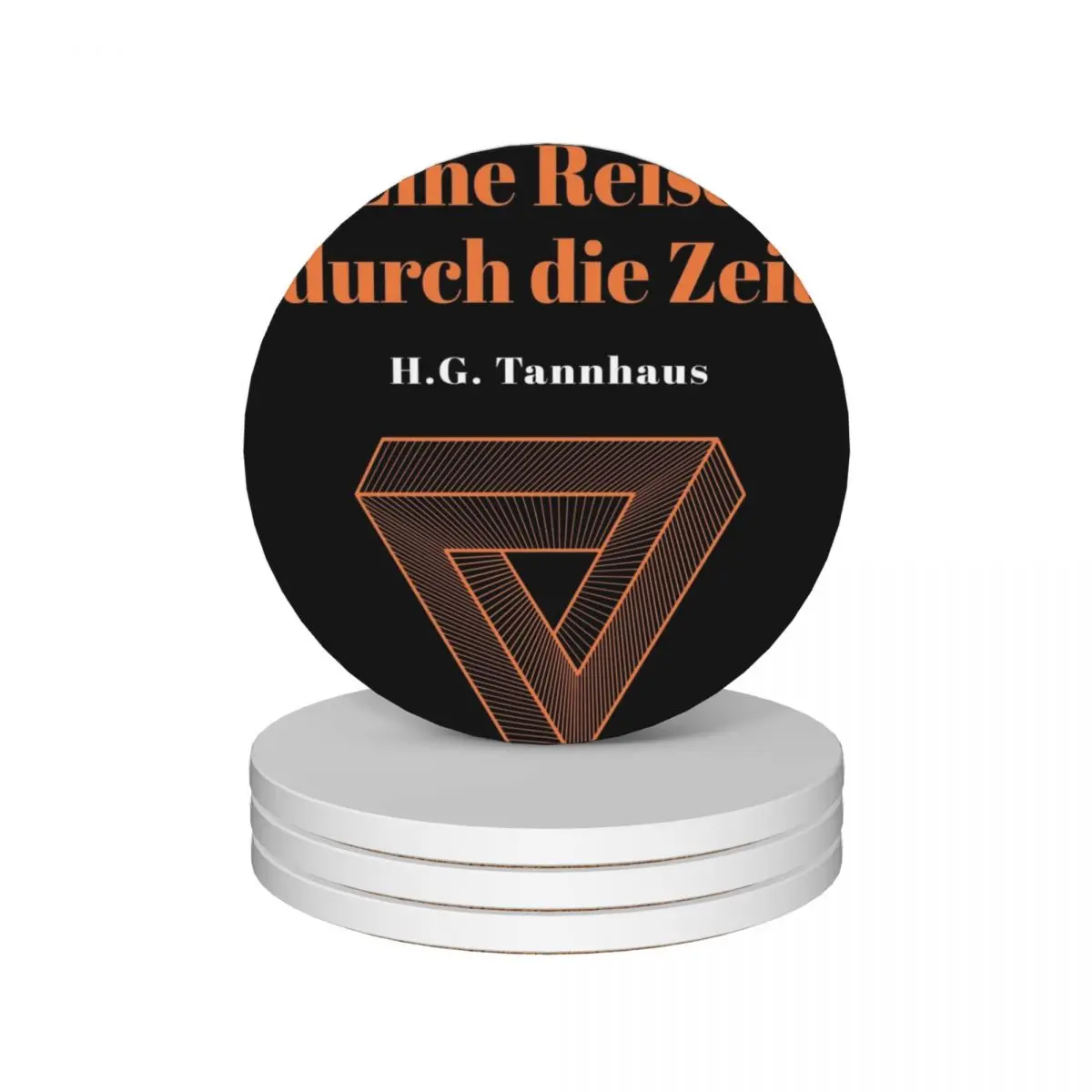 

Eine Reise durch die Zeit - H.G. Tannhaus DARK Ceramic Coasters (Set of 4) set for drinks Cup for tea Coasters