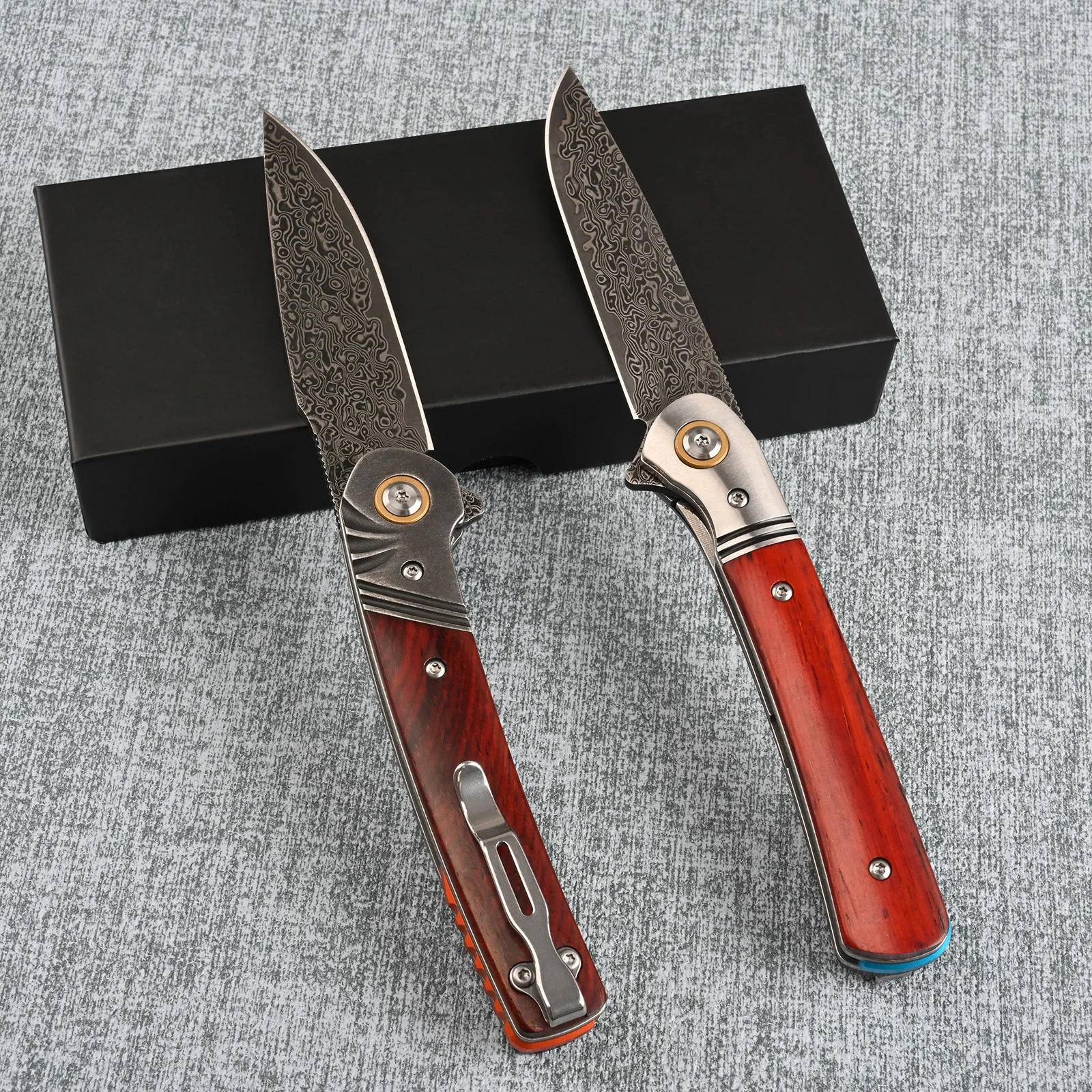 

VG10 Damascus Steel Folding Knife Wood Handle Outdoor Camping Fishing EDC Pocket Knife Survival Tool Perfect Birthday Gift