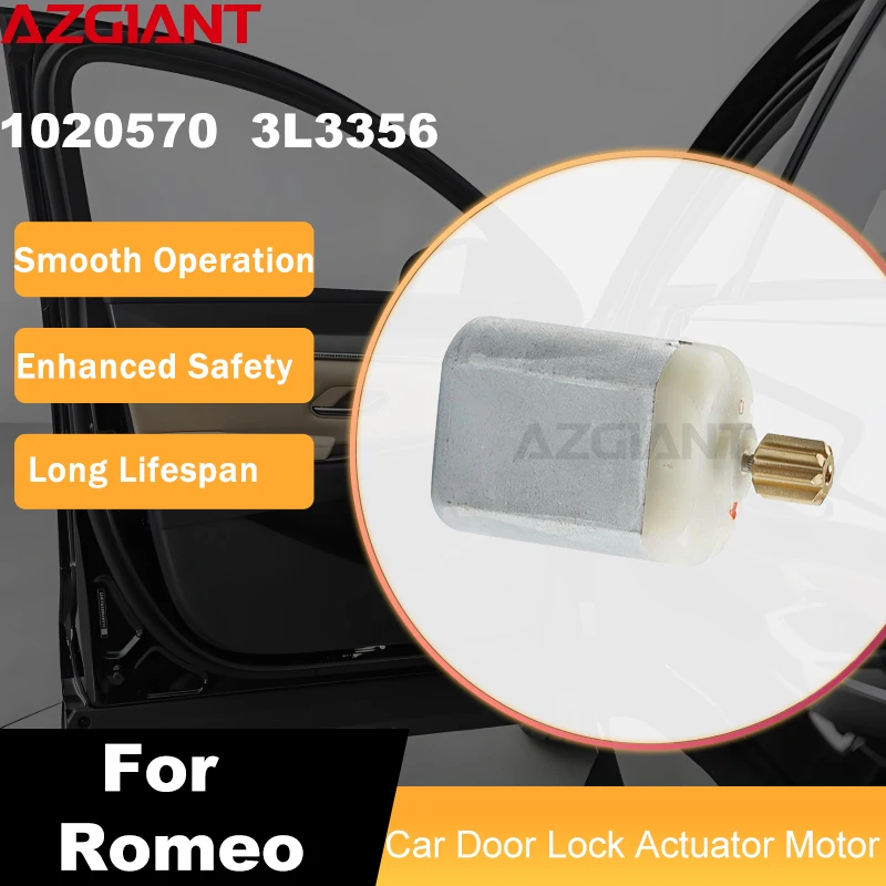AZGIANT Car Door lock with adjusting motor 8 teeth 1020570  3L3356 For 2016-2020 Alfa Romeo Giulia 952 Electric Door Lock