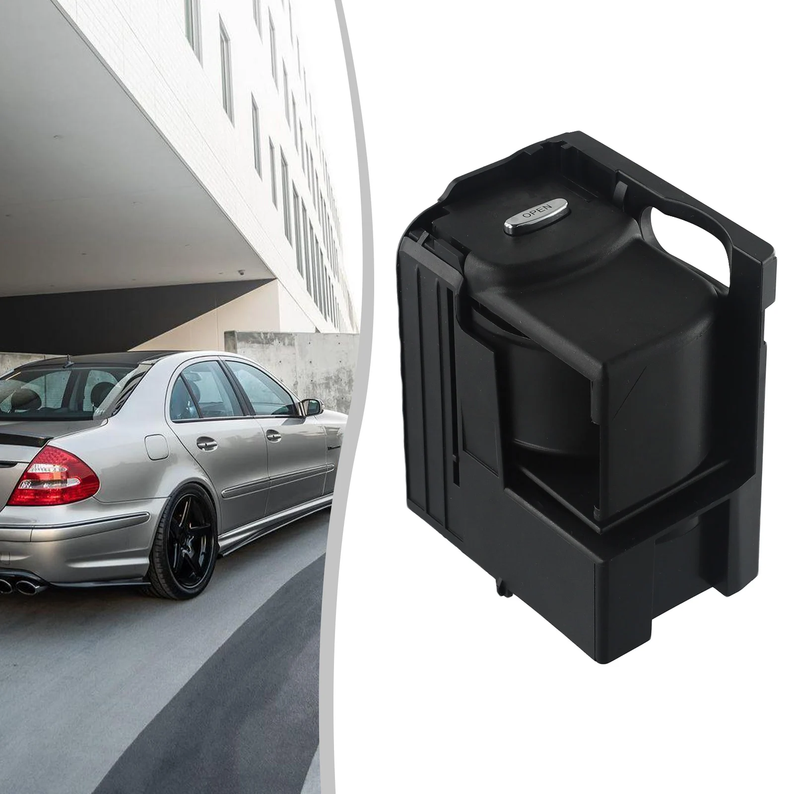 

Cup Holder for Benz Models Compatible with E Class (W211) from '03 to '08 & CLS (W219) from '03 to '10 OEM # 2116800014