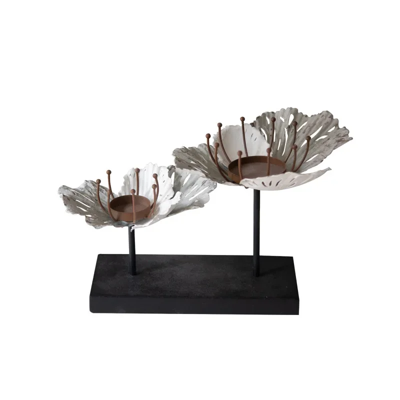 

American retro candlestick wrought iron old jewelry