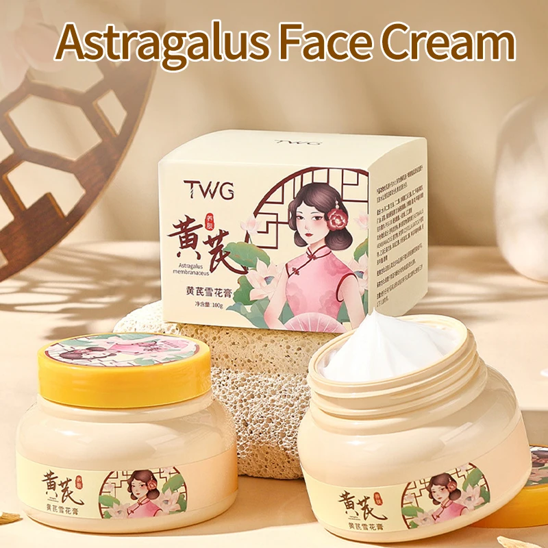 

Astragalus Snow Flower Hydrates Lifting Firming Cream Collagen Nourishes Face Moisturizer Whitening Brighten Skin Care Products
