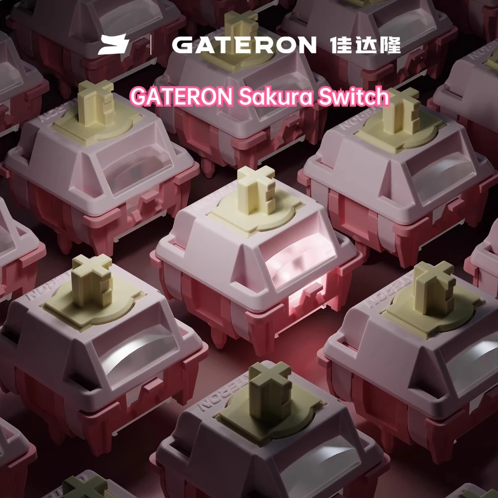 

GATERON Sakura Magnetic Switch HIFI Hot Swap Prelubrication All PMO Material Custom Gaming Magnetic Keyboard Accessories Gift