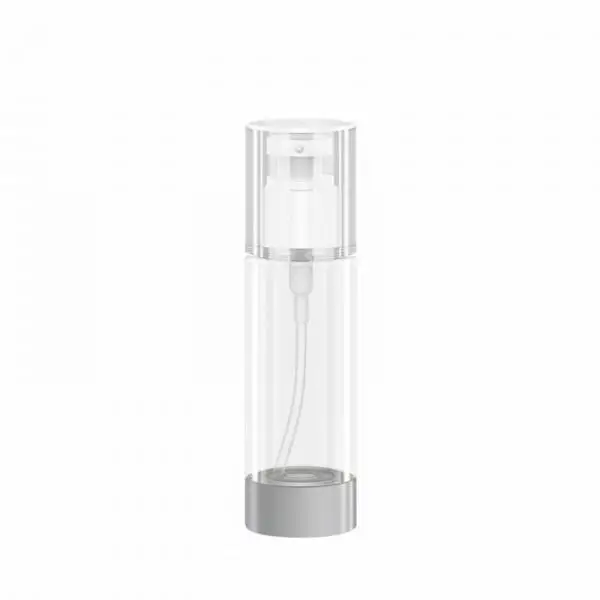 Travel Refillable Lotion Dispenser Airless Pump Bottle Leakproof Spray Container for Face Cream Serum and Body Lotion Carry on