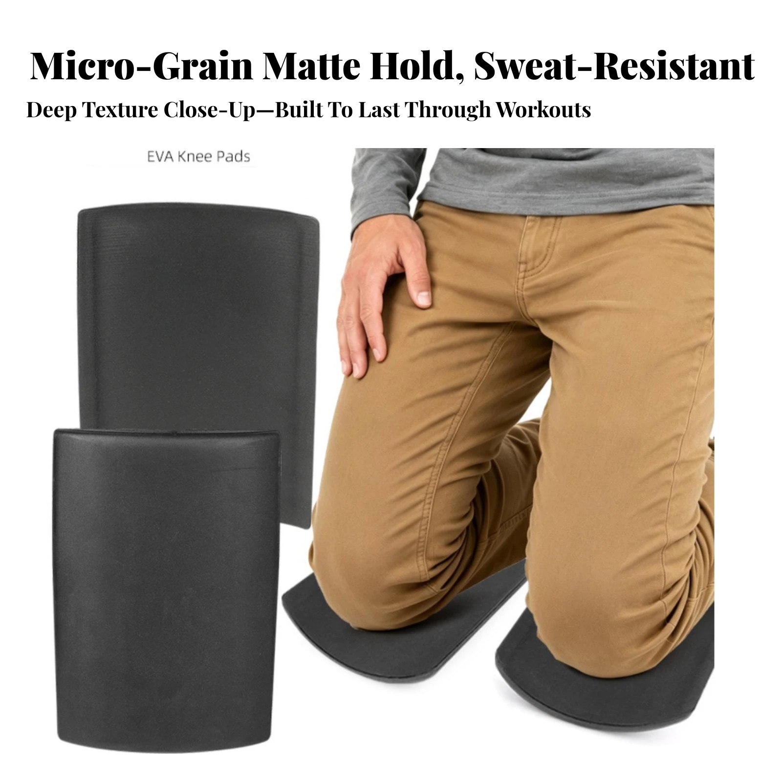 EVA Knee Pads Ergonomic Cushioned Knee Pads Long-Lasting Lightweight for Gardeners, Floor Work, Cleaning