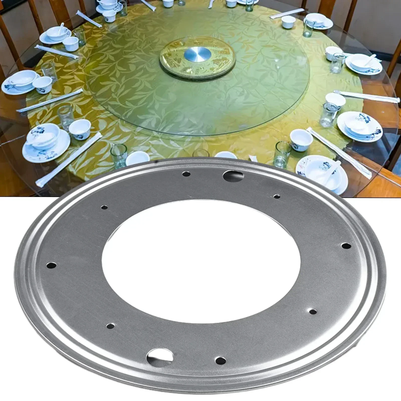 4 Arten robuster Drehteller mit drehbarem Lager, Lazy Susan Base, runde drehbare Lagerplatte, Drehteller für Küchen-Esstisch