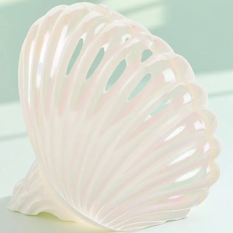 Seashell Jewelry Box Shell Trinket Dish Elegant Minimalist Storage Container for Jewelry Organization Display and Home Decor