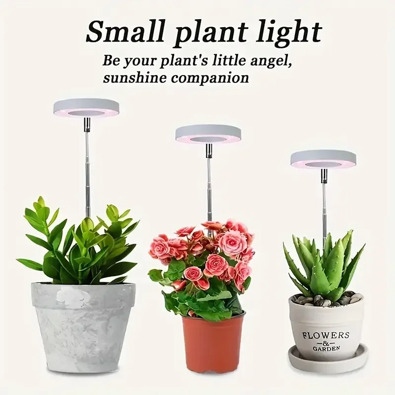1/2/3/4pcs Growth Light Full Spectrum LED Plant Light Indoor Growth Light 2/4/8H Automatic Timer Brightness Height Adjustable