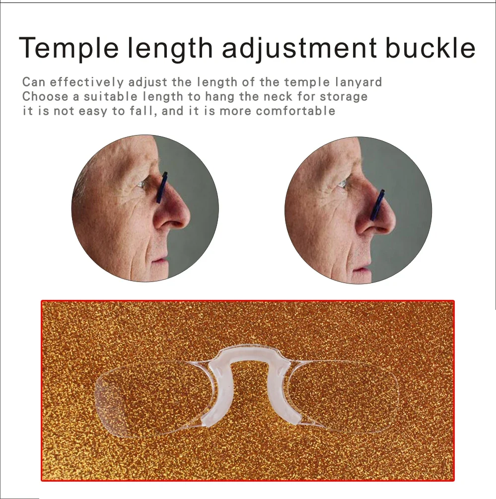 Clip Nase Lesebrille Männer Notfälle Stilvolle Mode Tragbare Brillen für Frauen – Detail 5