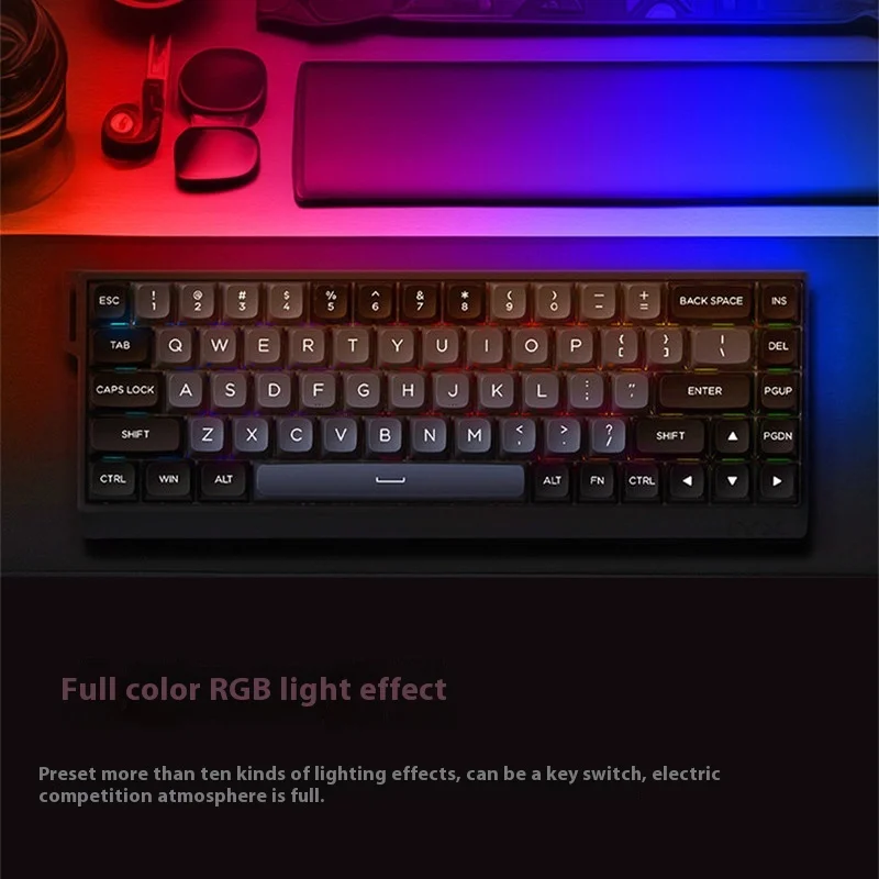 Iyx-Clavier mécanique filaire Mu68 Pro Gamer, commutateur magnétique, rétro4.2 RVB, échange à chaud, E-Sports, clavier de jeu Rt