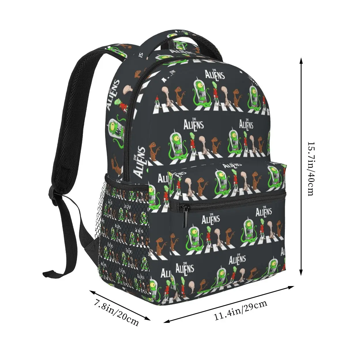 Funny Evolution Of Alien Backpack Hot Sale Daypack Large Capacity Boys Girls BookBag School Bag Shoulder Bags for Men Women