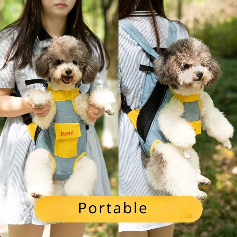 Portable Travel Backpack for Pet, Cat and Dog Bag, Out Cat Net Chest, Quadruple Backpack