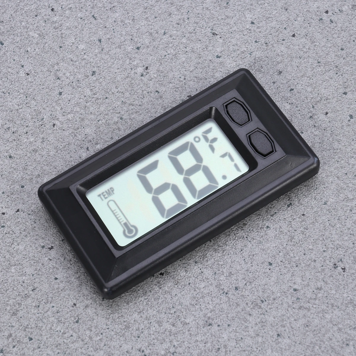 

Car Digital Thermometer Accurate Temperature Sensor LCD Display Black Color Thin Design Large Screen Easy Read Fahrenheit