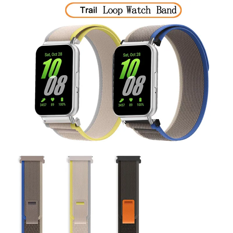 

Trail Loop Watch Band Nylon Strap For Samsung Galaxy Fit3 Fit 3 SM-R390 Replacement with Smart Watchband