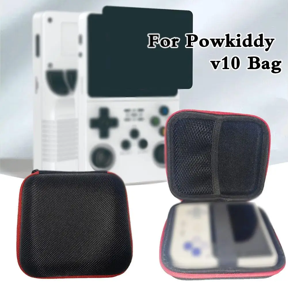 For Powkiddy V10 Storage Bag Wear-resistant Pressure-resistant Console Storage Handheld Portable Box Strap Game Hand With E3G6