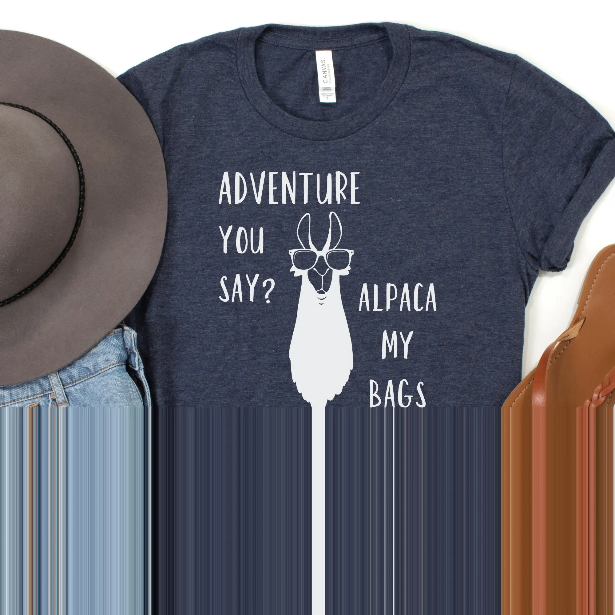 Футболка с ламой, альпака, мои сумки, футболка для путешествий для женщин, приключения, забавные девушки, подарок для отпуска, выпускника