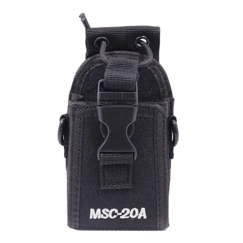 Multifunctional Two Way Radio Nylon Holder Case With Convenient Detachable Shoulder Strap For Easy Access Outdoor Sports