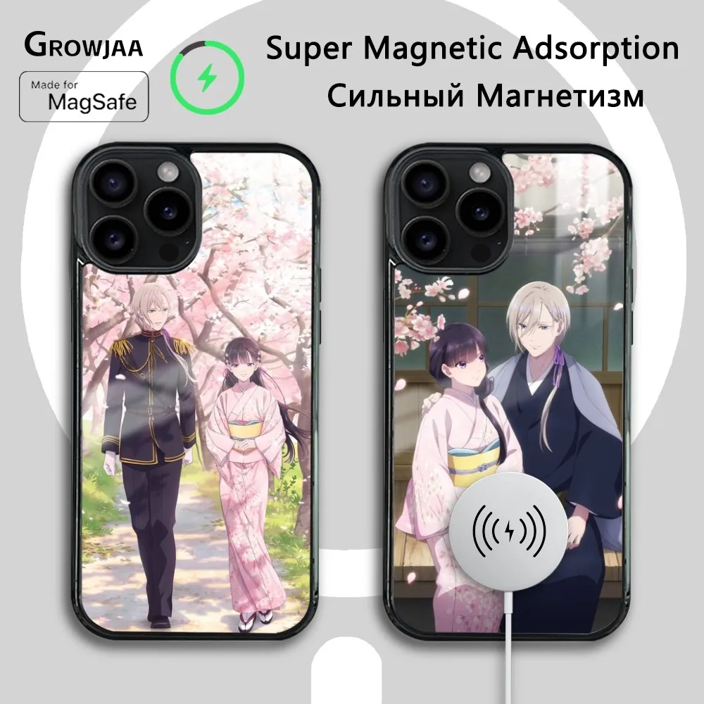 Anime My Happy M-Marriage Phone Case For iPhone 16 15 14 13 12 11 Pro Max Plus Mini Magsafe Mirror Wireless Magnetic Cover