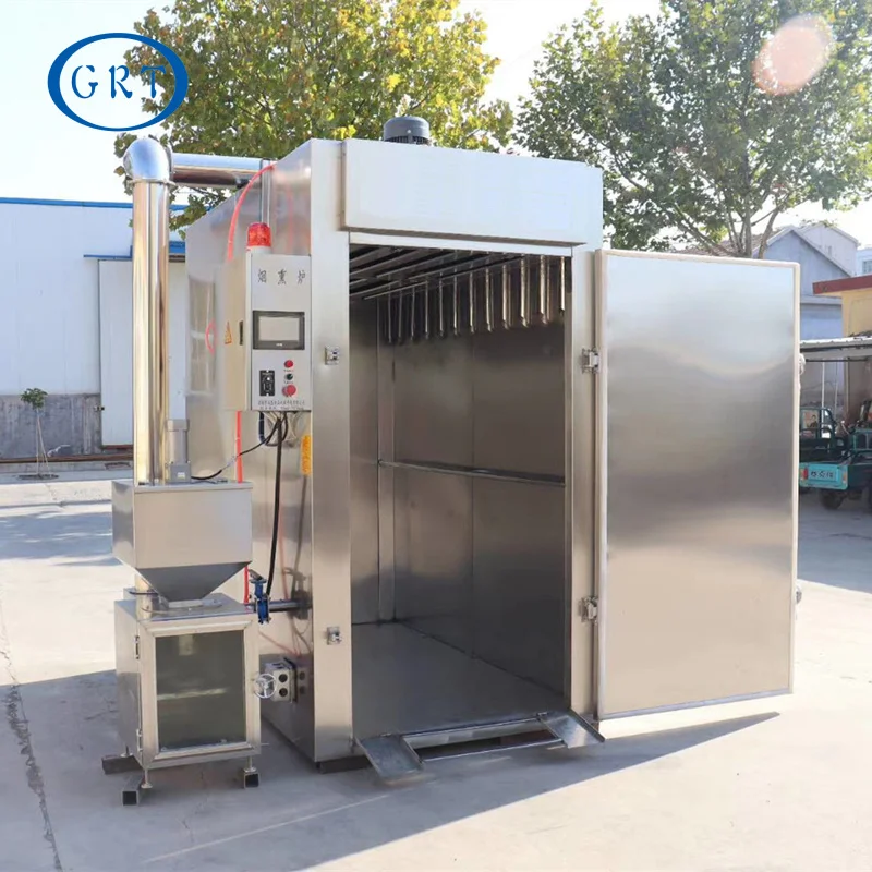 Professional Fish Chicken Bacon Sausage Pork Chicken Dryer Drying and Smoke Smoked Smoking Making Machine