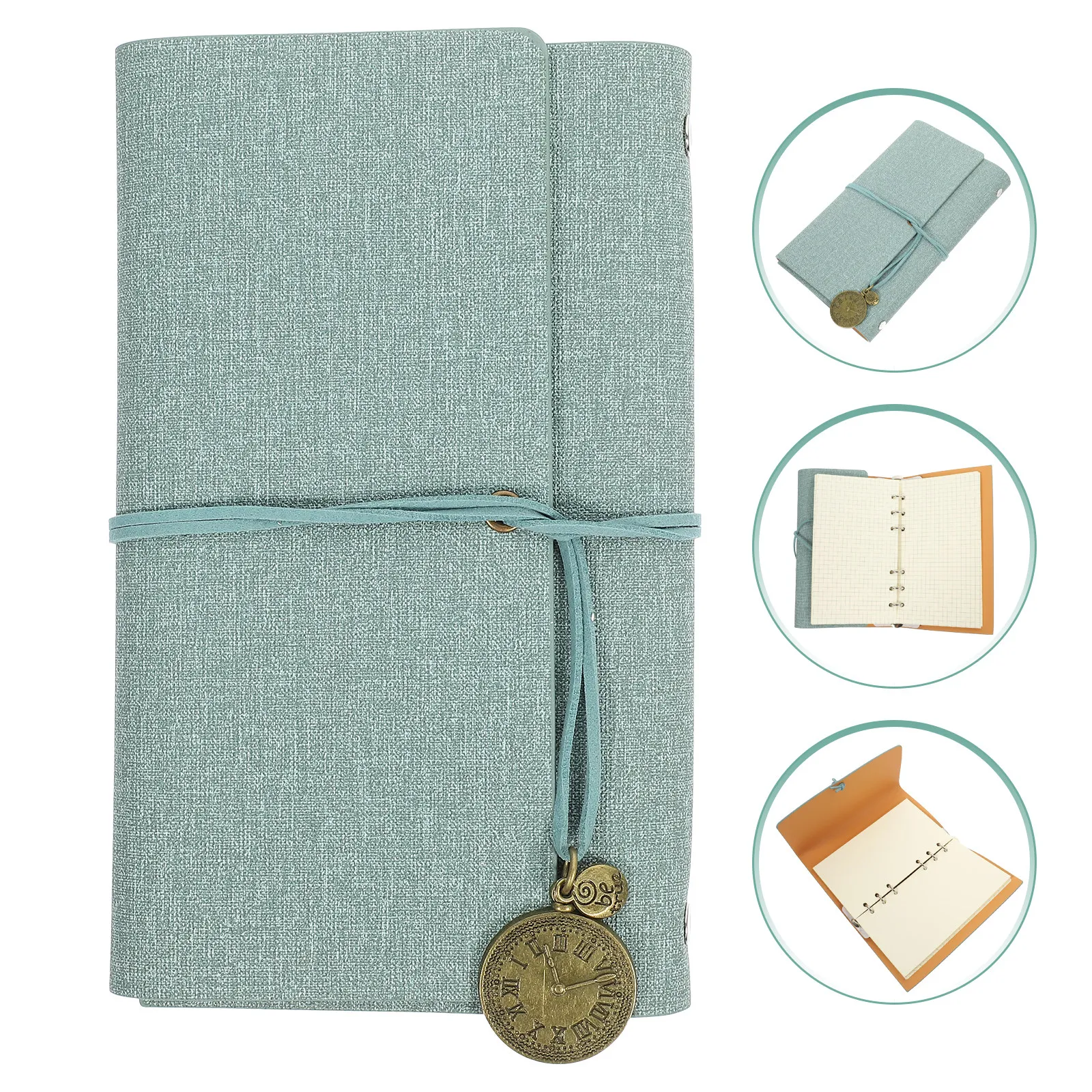 

Portable Vintage Planner Notebook Premium Paper Compact 2023 Schedule Recording Notepad Daily Plan Organizer for Students Office