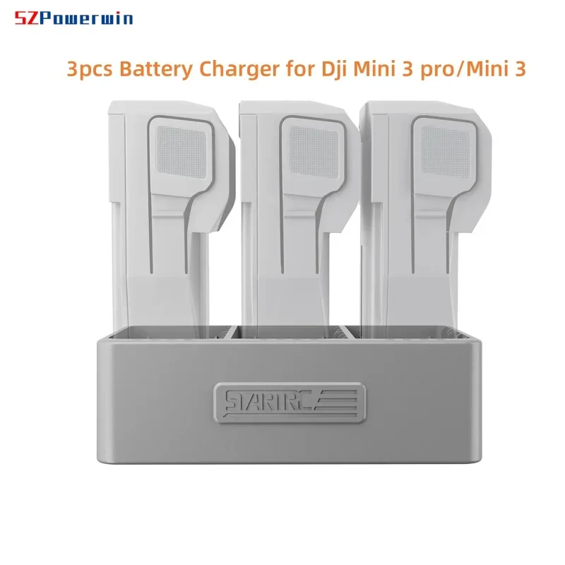 Battery Discharger Housekeeper Drone Accessory 3pcs Battery Charger Charging Hub Charger for DJI Mini 4 Pro Mini 3 Mini 3 pro