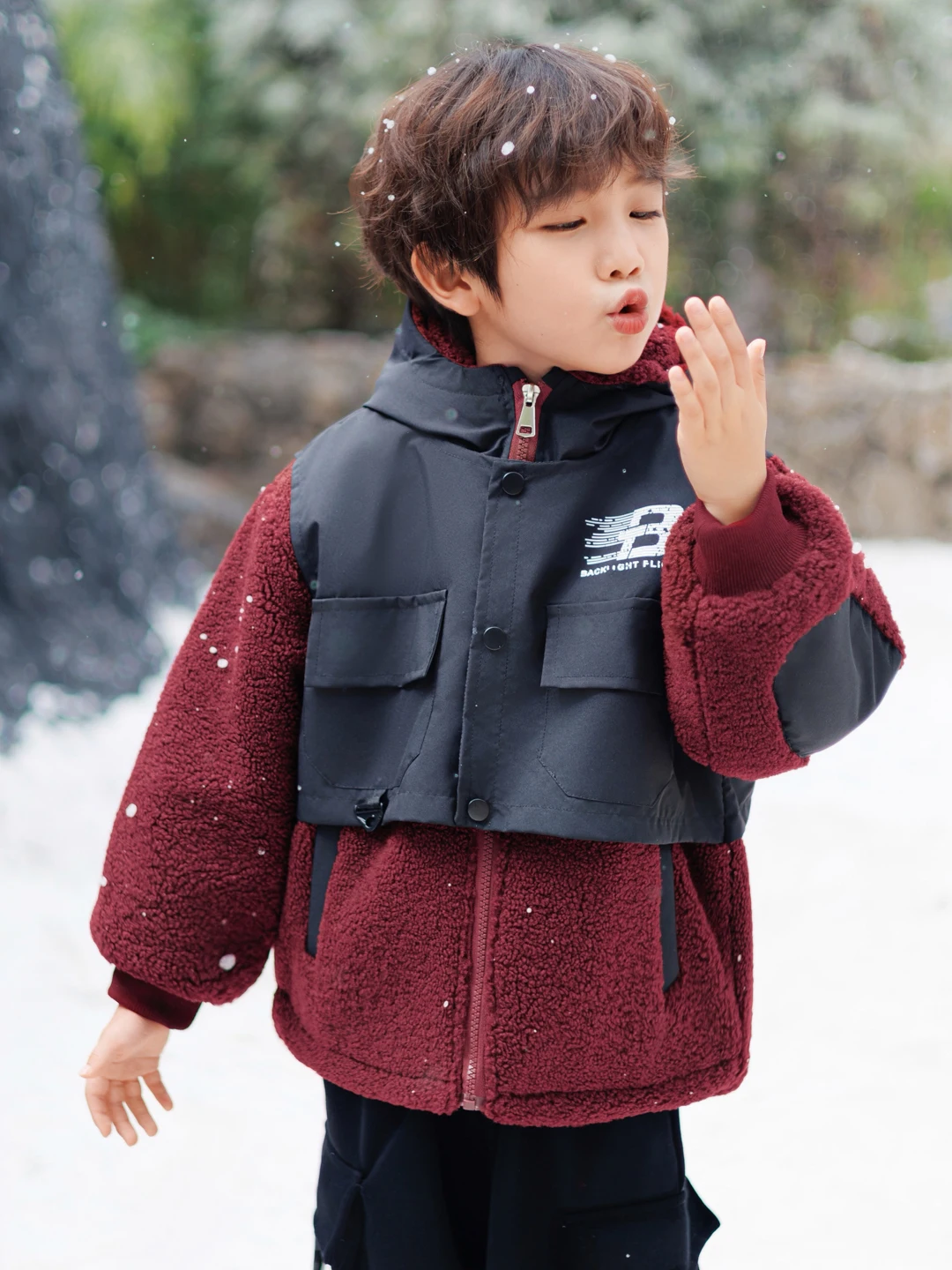 

Утепленная хлопковая куртка с капюшоном для мальчиков, зимнее пальто, молодежная модная теплая верхняя одежда с длинными рукавами на молнии, повседневная верхняя одежда