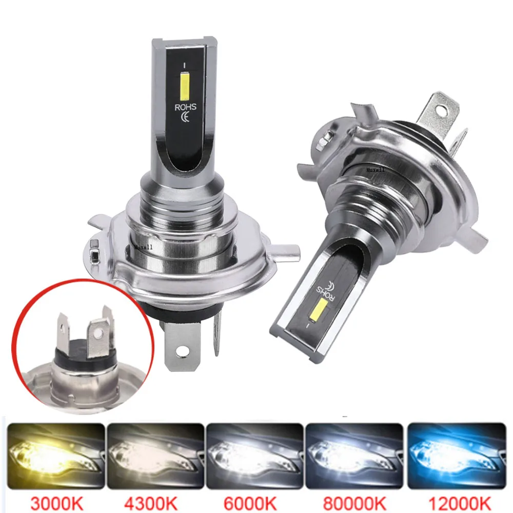 Muxall H4 H9 H8 H11 H7 Led Fog Lights 12V/24V HB4 HB3 9005 9006 Auto Bulbs For Car Headlight Accessories H16 H16 1156 P13W Lamps