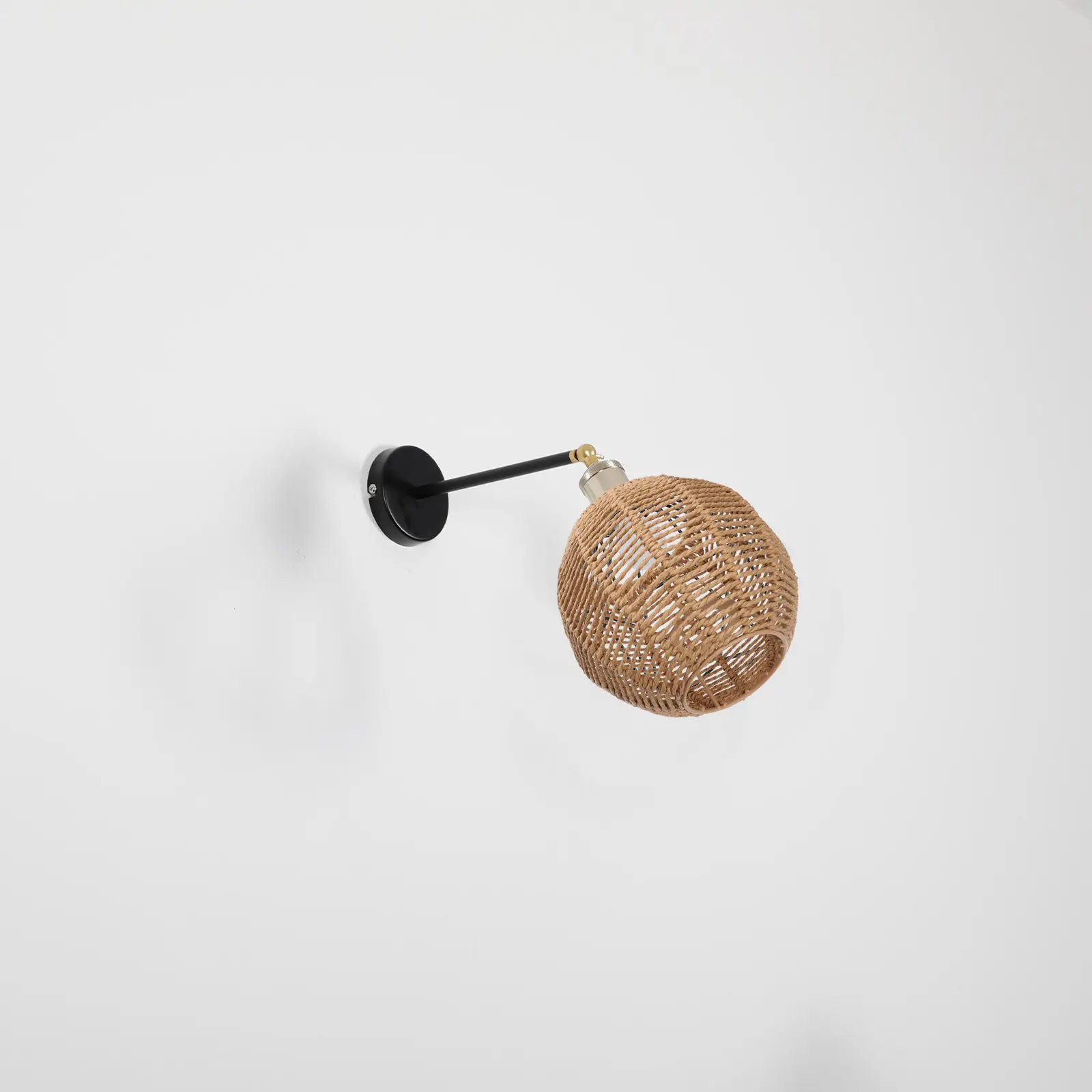 

Круглый абажур для лампы, бумажный подвесной светильник, имитация плетеного ротанга, для люстры, потолочного или напольного светильника, декора спальни и гостиной