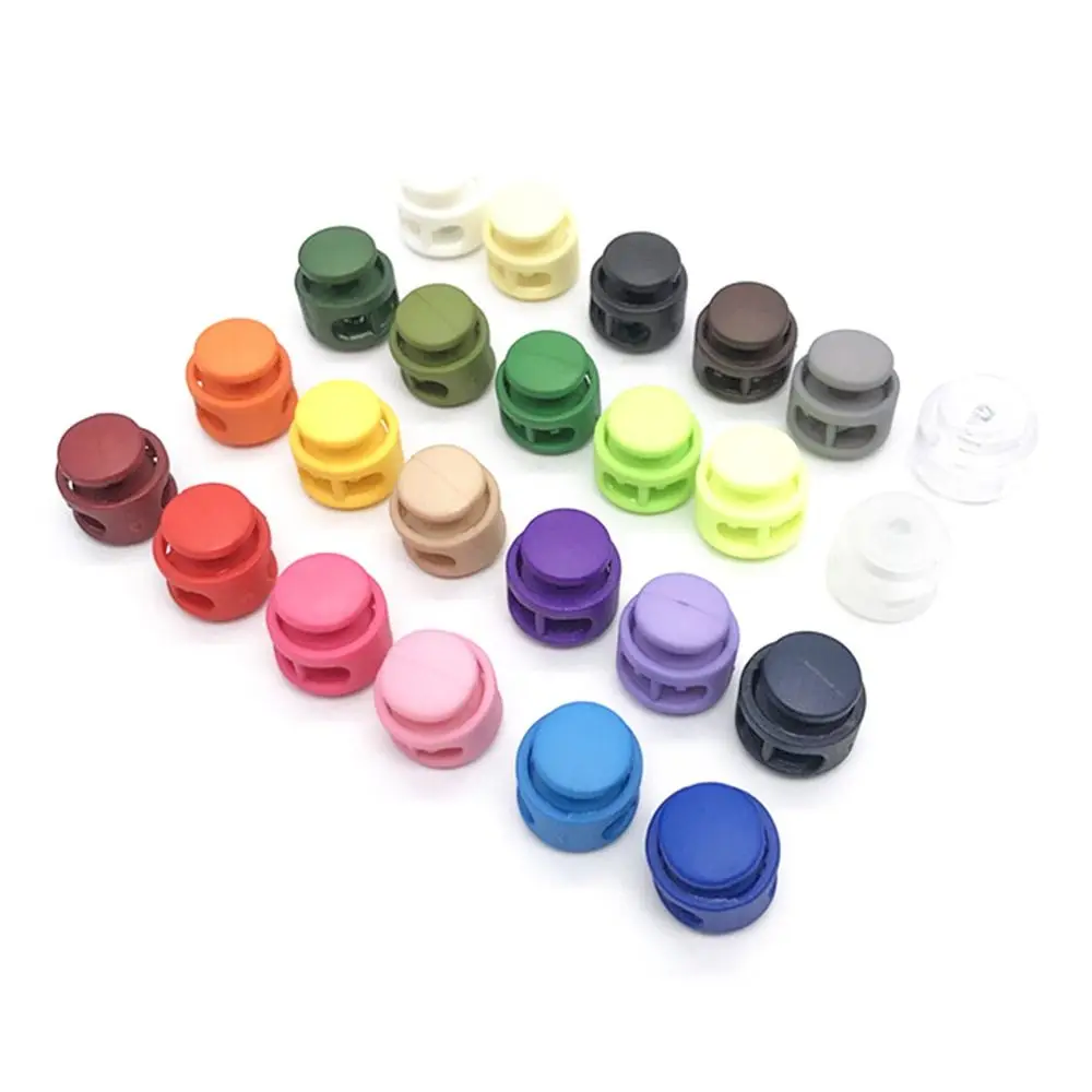 10Pcs Paracord Lanyard Spring Cord Lock Stopper Backpack Sportswear Shoelace Bag Parts Accessories Rope Clamp Plastic