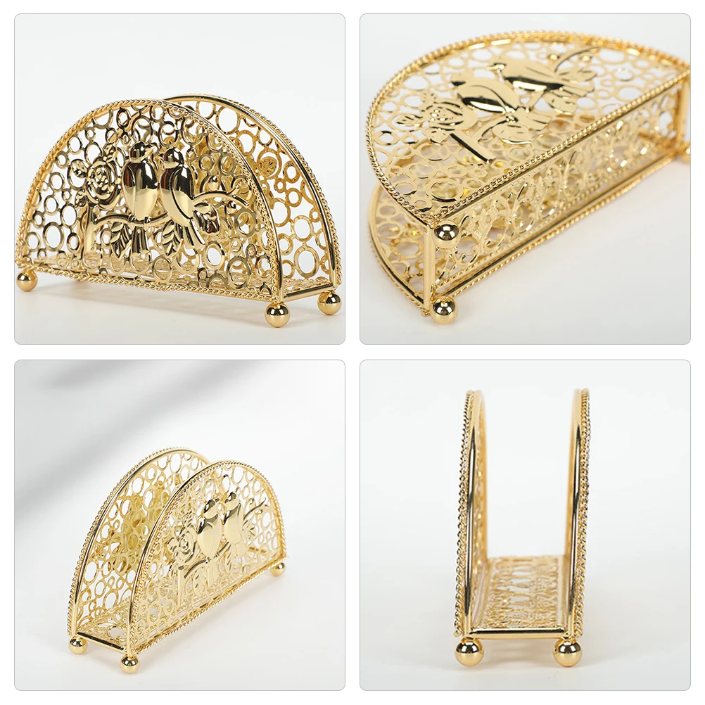 

Napkin Holder Restaurant Tissue Dispensers Sector Table Iron Modern Unique Holders for Home